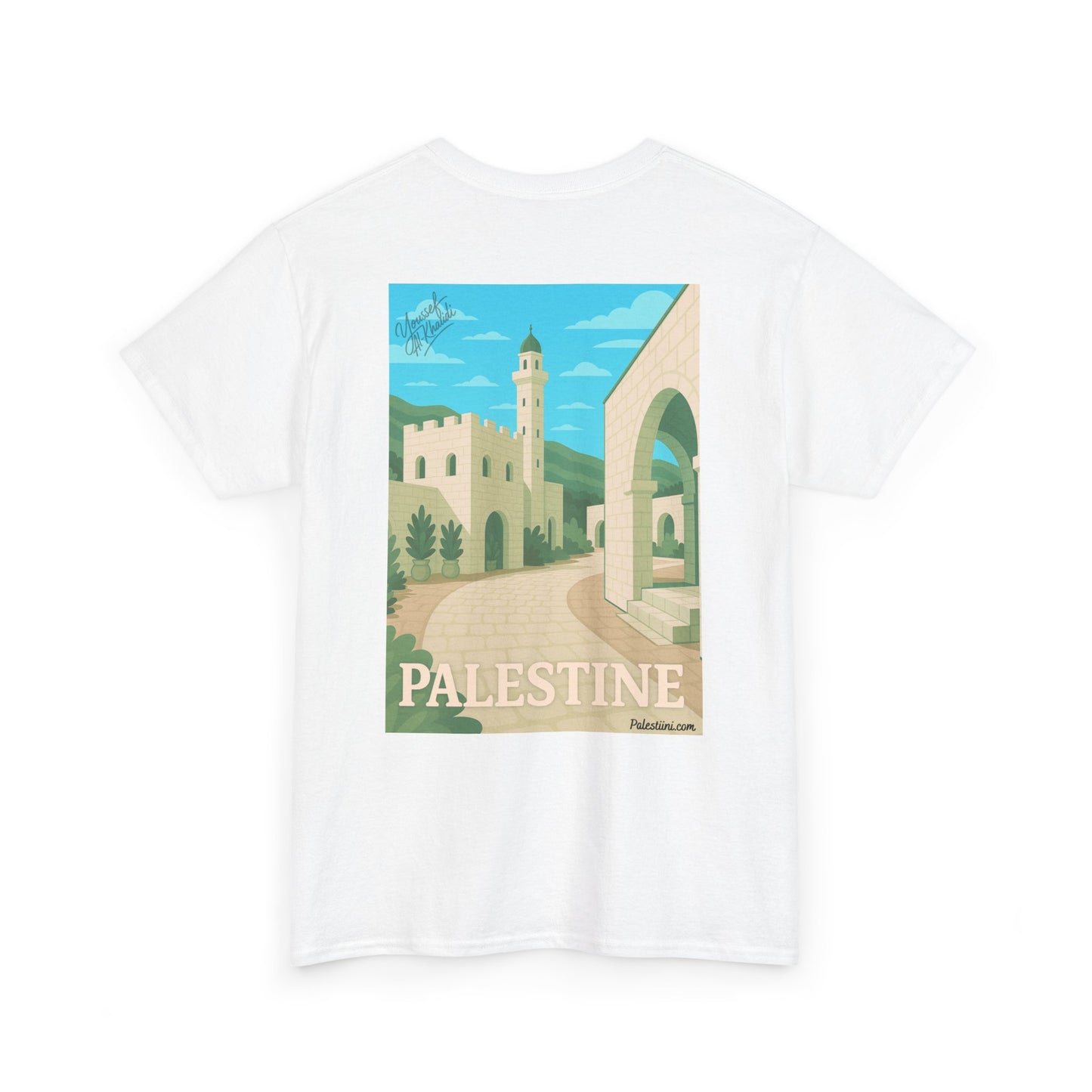 T-shirt Palestine - "Ruelle de Jerusalem" - Impression Dos