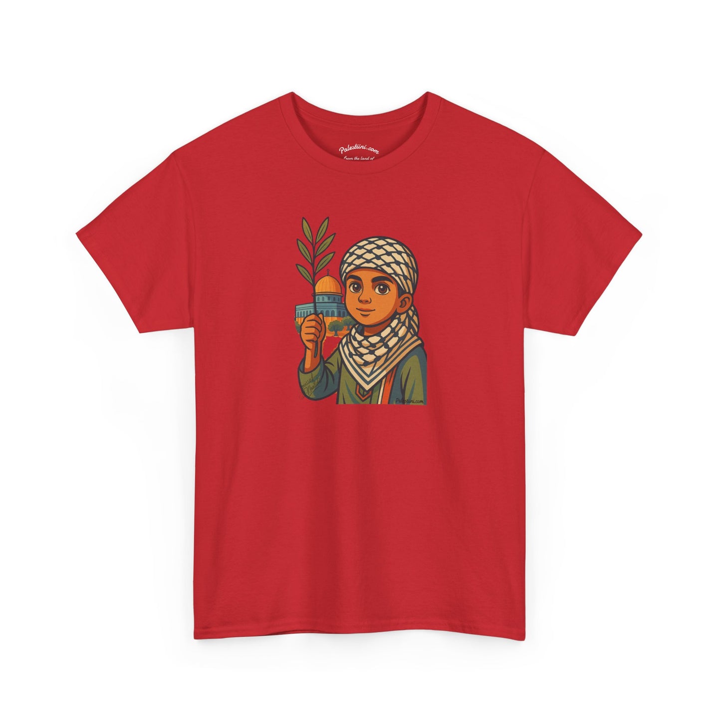 T-shirt Palestine - "Les Innocents de Jérusalem" - Impression Devant Transparent