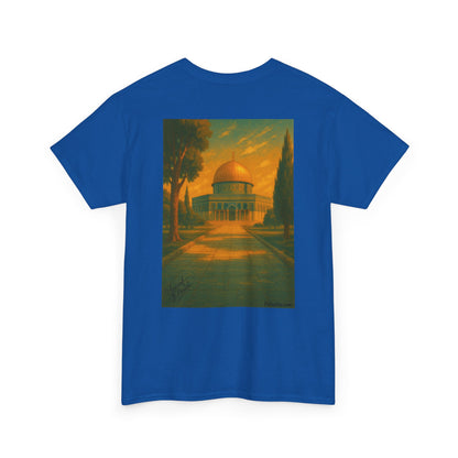 Palestine t shirt - "Al-Quds Eternelle" - Impression Dos et Cœur