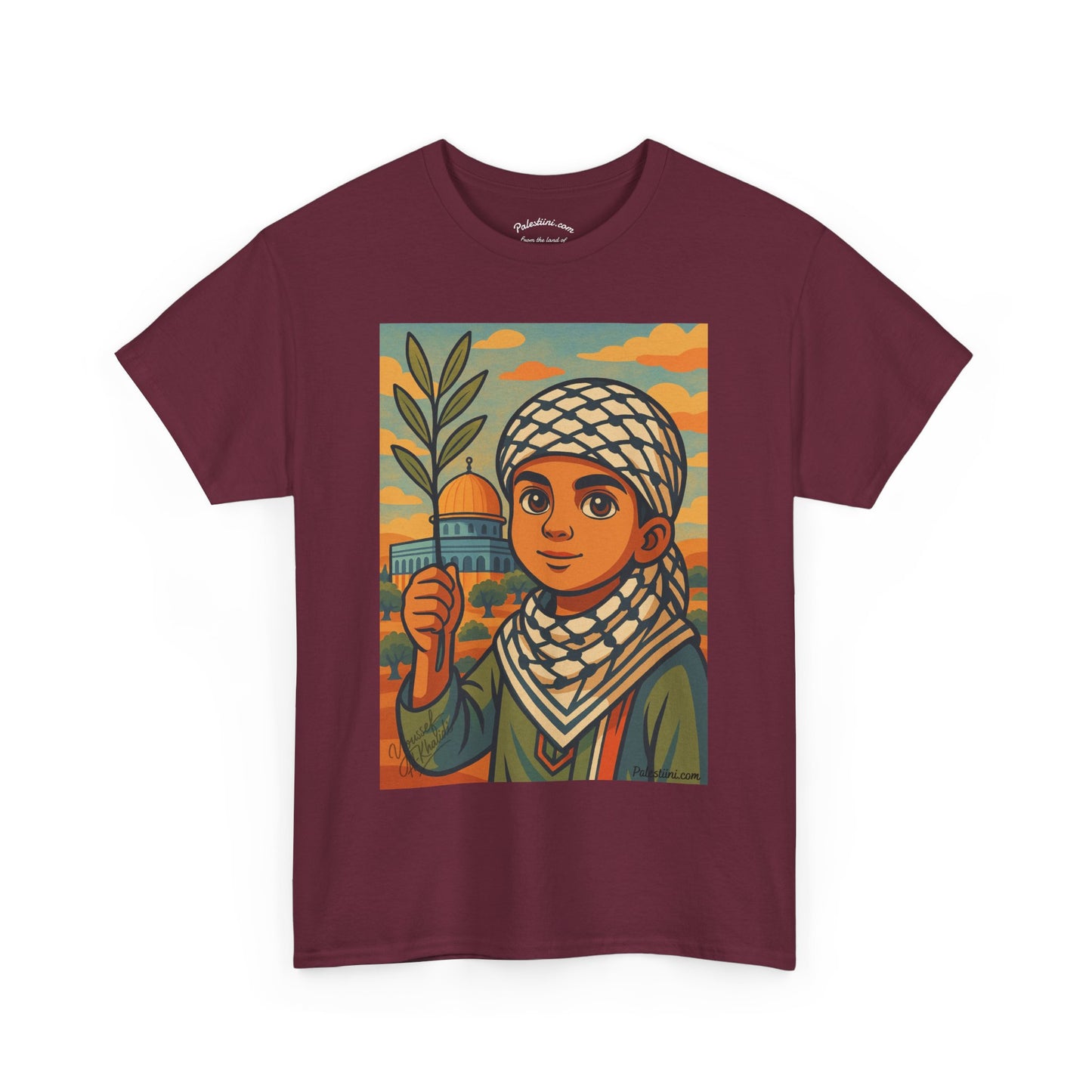 T-shirt Palestine - "Les Innocents de Jérusalem" - Impression Devant