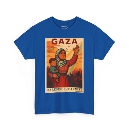 T-shirt Palestine - "Résister, c'est exister" - Impression Devant