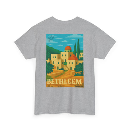 T-shirt Palestine - "Lumière de Bethléem" - Impression Dos