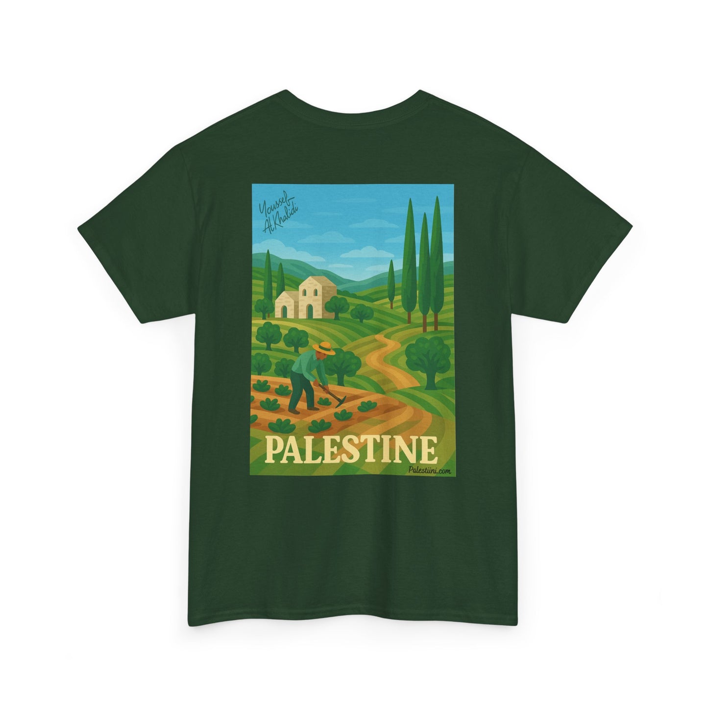 T-shirt Palestine - "Les Gardiens de la Terre" - Impression Dos