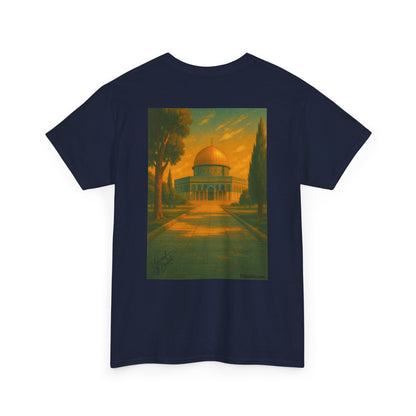 Palestine t shirt - "Al-Quds Eternelle" - Impression Dos et Cœur