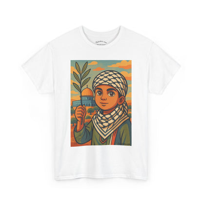 T-shirt Palestine - "Les Innocents de Jérusalem" - Impression Devant