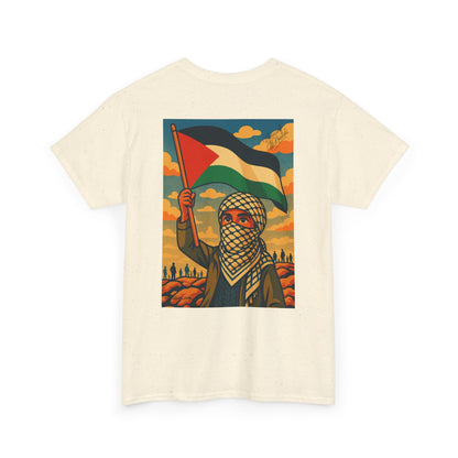 T-shirt Palestine - "Fier et Libre" - Impression Dos