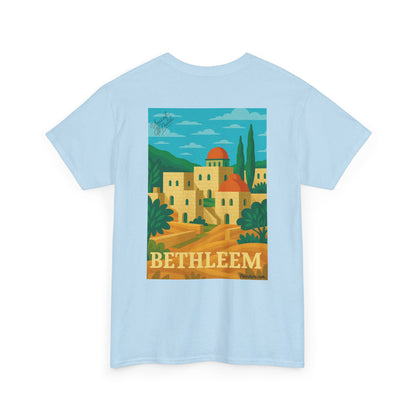 T-shirt Palestine - "Lumière de Bethléem" - Impression Dos