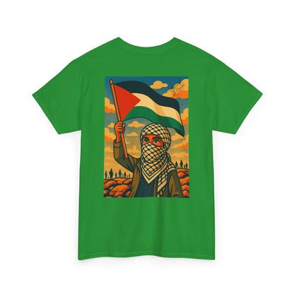 T-shirt Palestine - "Fier et Libre" - Impression Dos