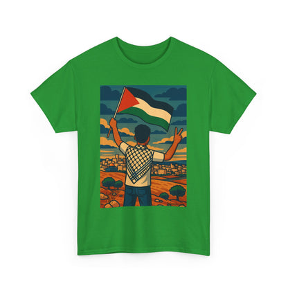 T-shirt Palestine - "Le Salut" - Impression Devant