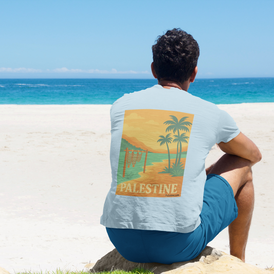 Maillot de la Palestine - "Bord du Jourdain" - Impression Dos
