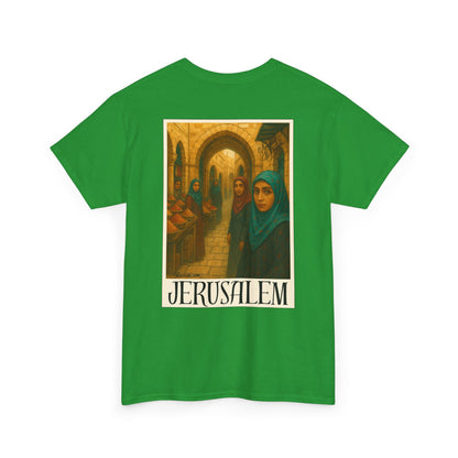 T-shirt Palestine - "Le Souk de Jerusalem" - Impression Dos