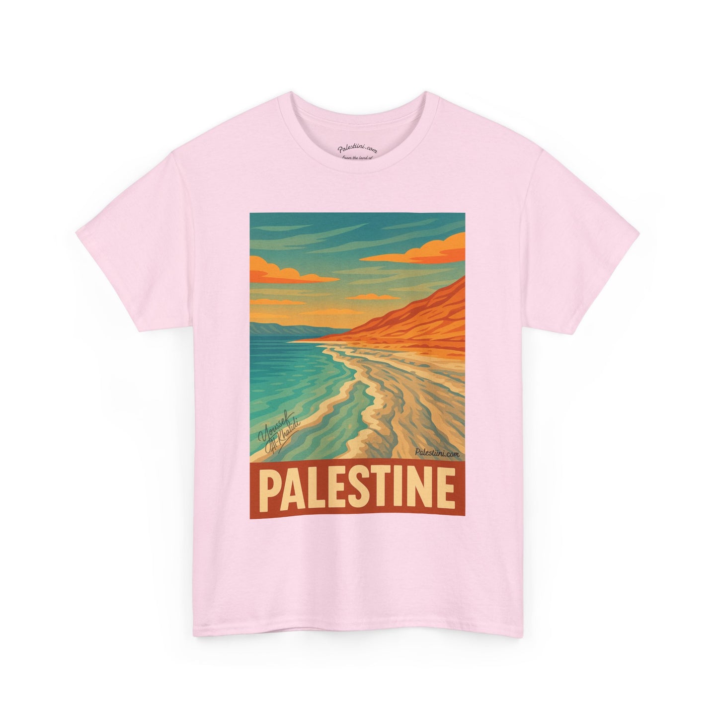 T-shirt Palestine - "Reflets de Palestine" - Impression Devant