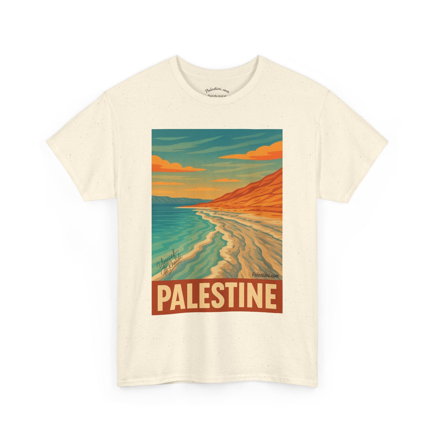 T-shirt Palestine - "Reflets de Palestine" - Impression Devant