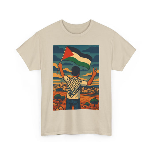 T-shirt Palestine - "Le Salut" - Impression Devant