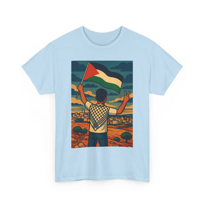 T-shirt Palestine - "Le Salut" - Impression Devant