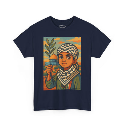 T-shirt Palestine - "Les Innocents de Jérusalem" - Impression Devant