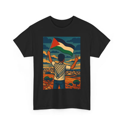 T-shirt Palestine - "Le Salut" - Impression Devant