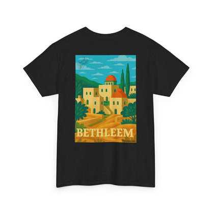 T-shirt Palestine - "Lumière de Bethléem" - Impression Dos