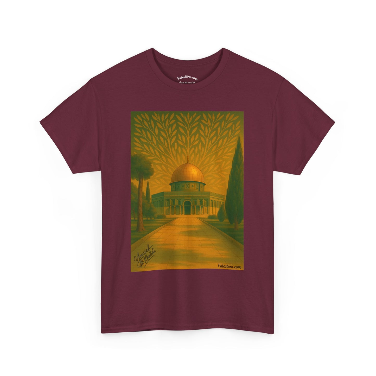 T-shirt Palestine - "Al-Aqsa, racine d’un peuple" - Impression Avant