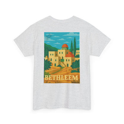 T-shirt Palestine - "Lumière de Bethléem" - Impression Dos
