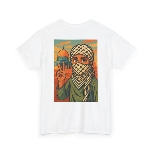 Palestine shirt - "Paix & Héritage" - Impression Dos