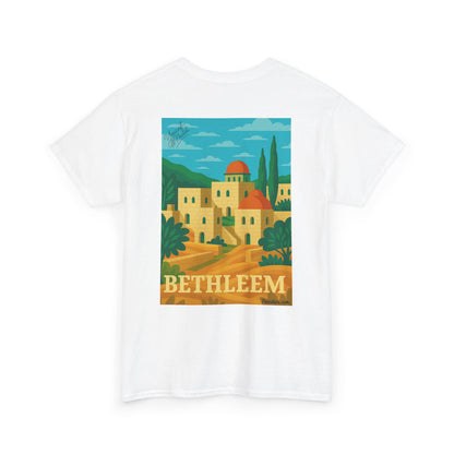T-shirt Palestine - "Lumière de Bethléem" - Impression Dos