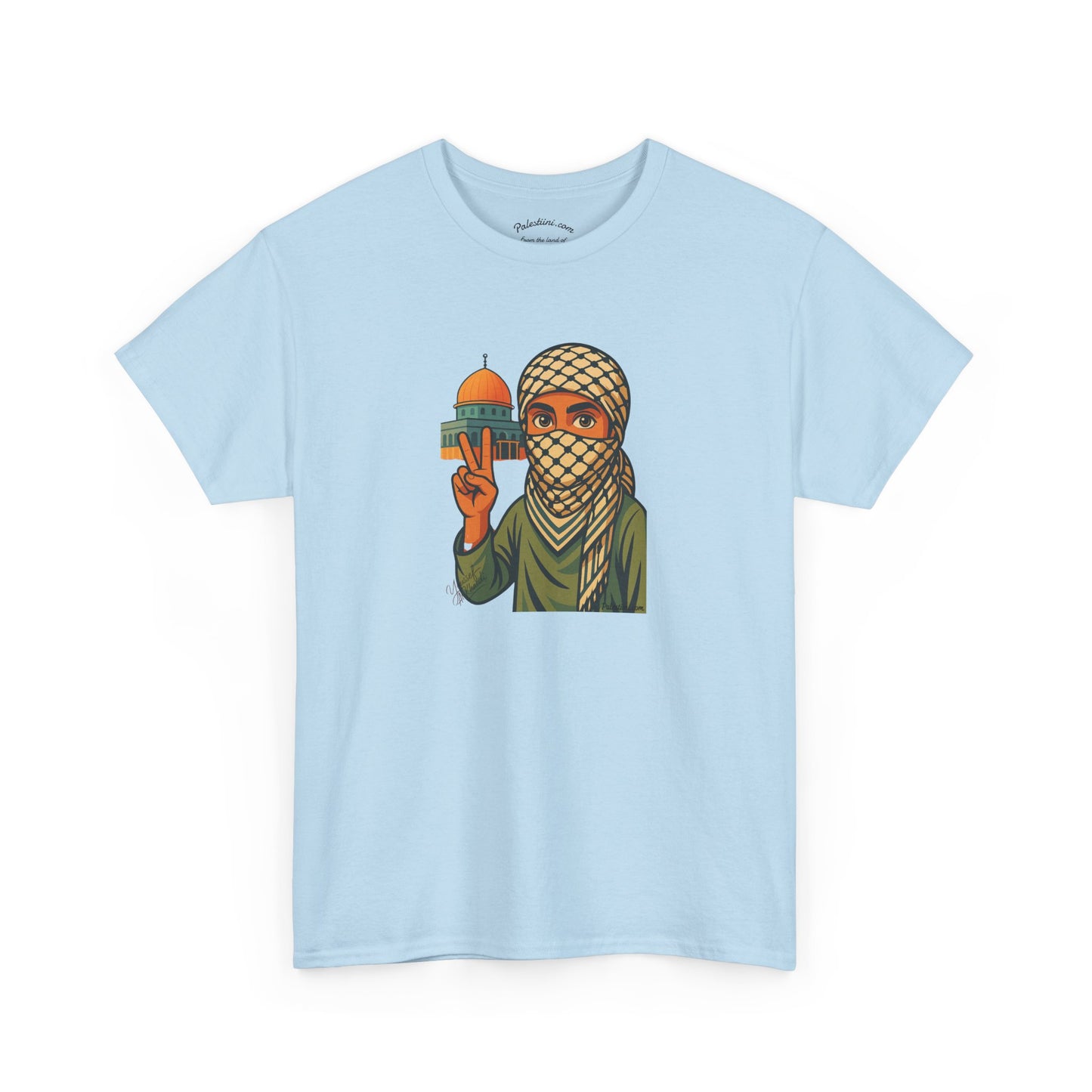 Vêtement Palestine - "Paix & Héritage" - Impression Devant Transparent