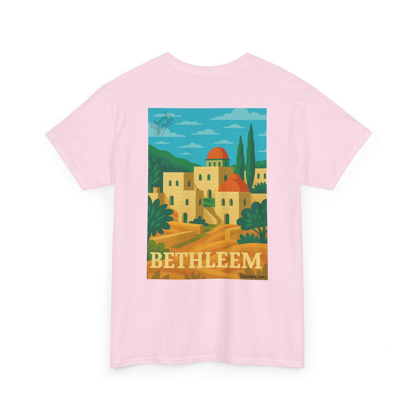 T-shirt Palestine - "Lumière de Bethléem" - Impression Dos