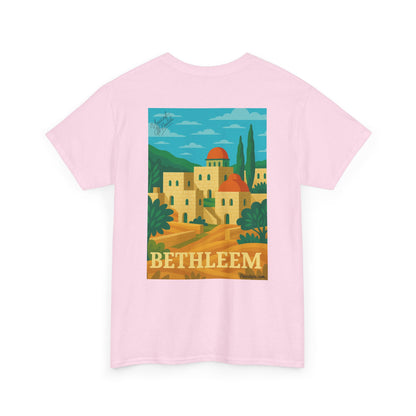 T-shirt Palestine - "Lumière de Bethléem" - Impression Dos