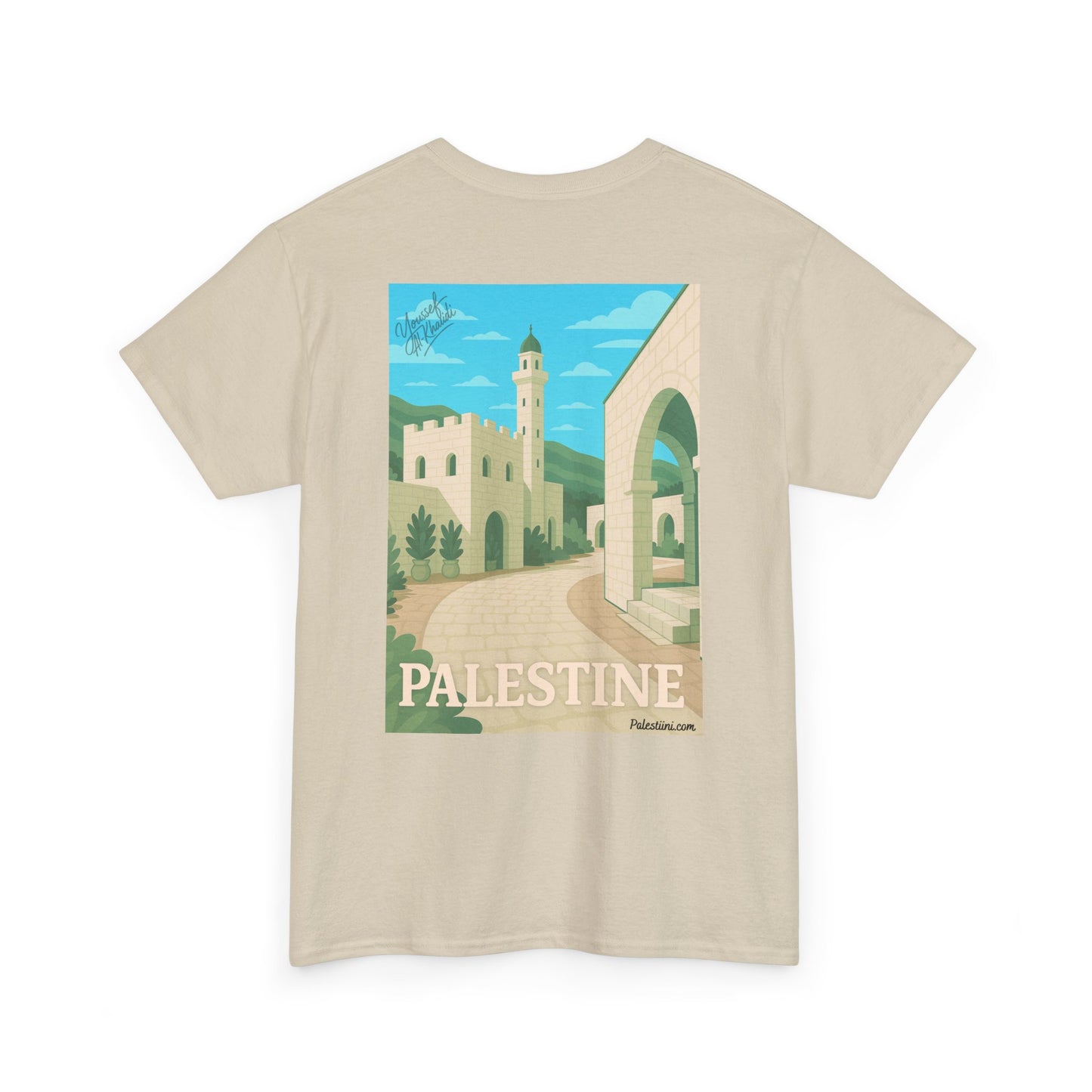 T-shirt Palestine - "Ruelle de Jerusalem" - Impression Dos