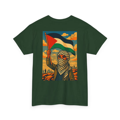 T-shirt Palestine - "Fier et Libre" - Impression Dos