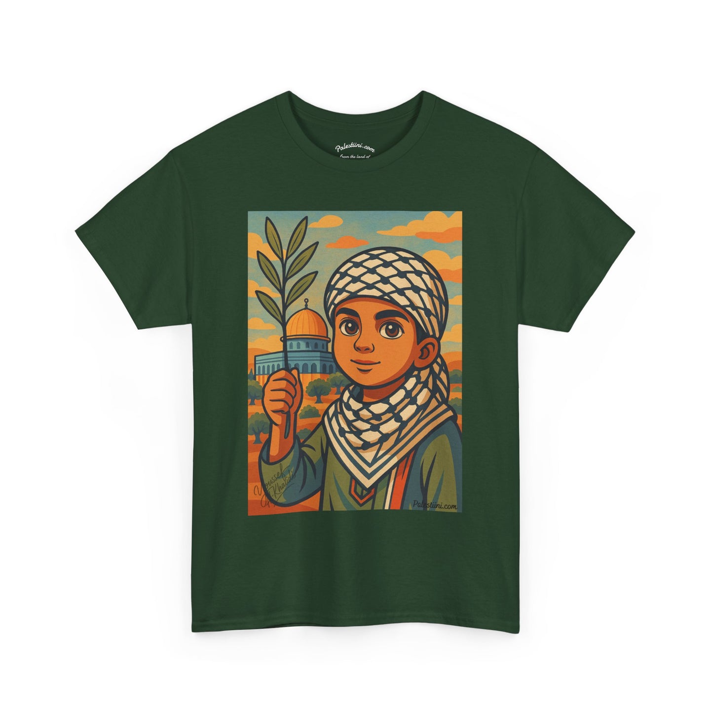 T-shirt Palestine - "Les Innocents de Jérusalem" - Impression Devant