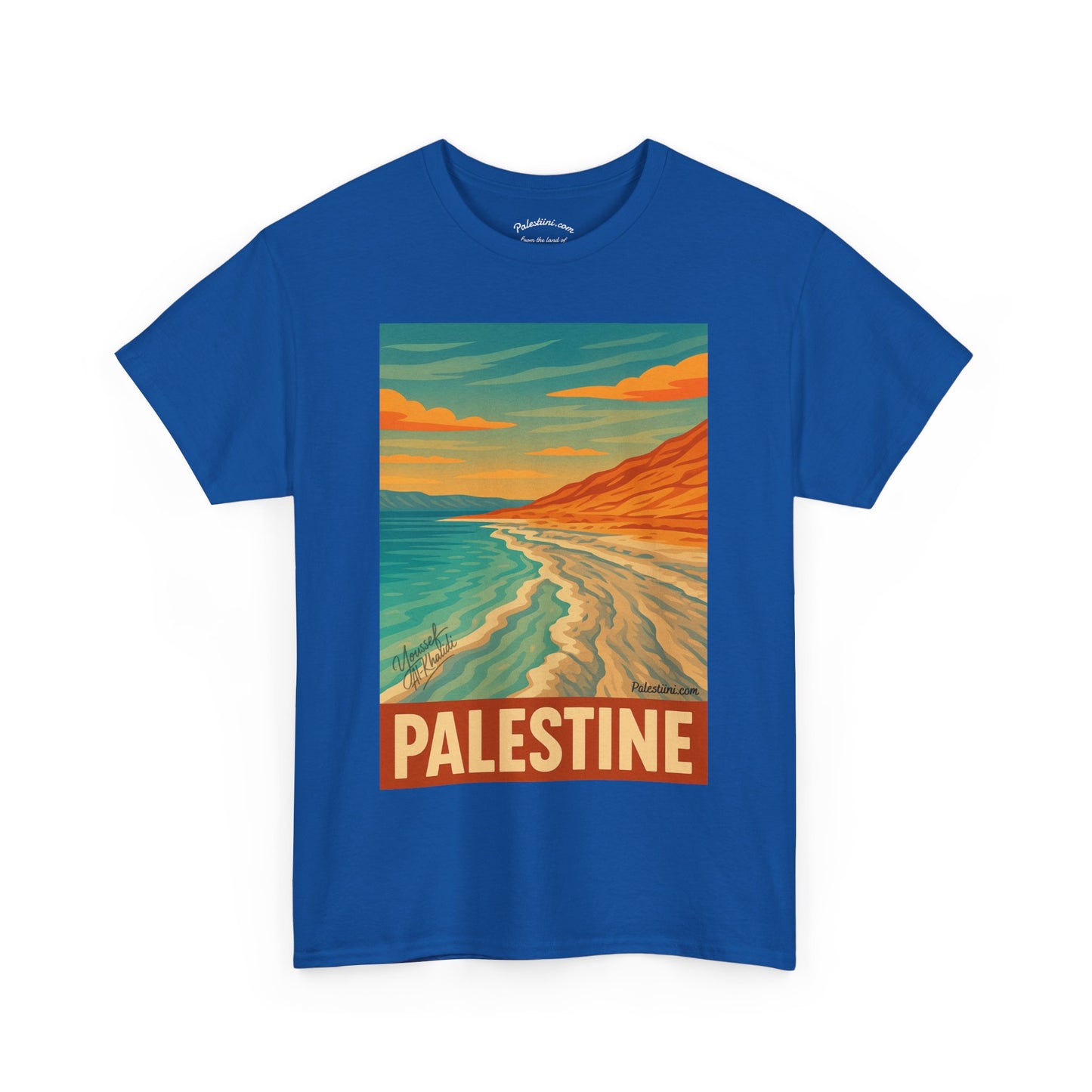 T-shirt Palestine - "Reflets de Palestine" - Impression Devant