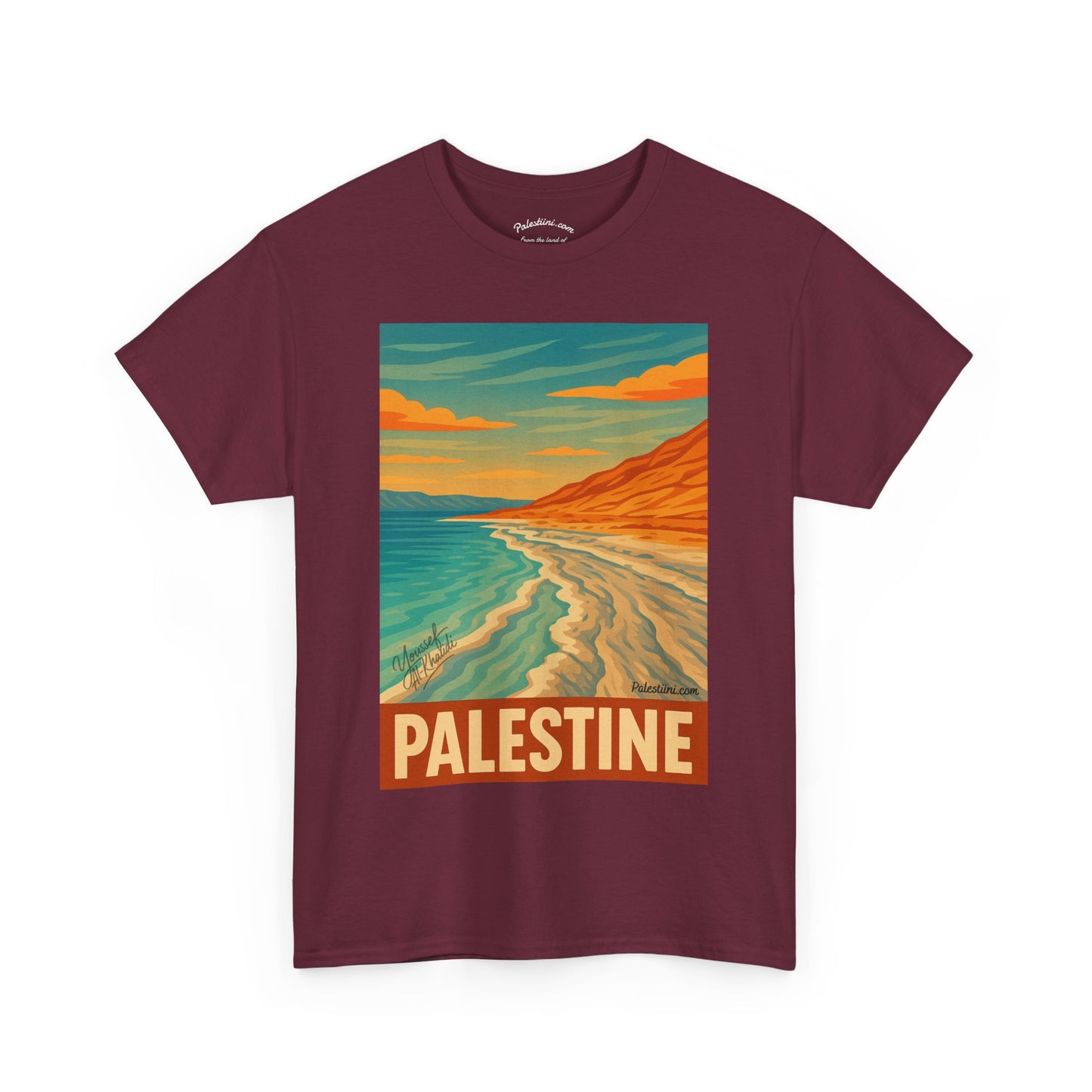 T-shirt Palestine - "Reflets de Palestine" - Impression Devant