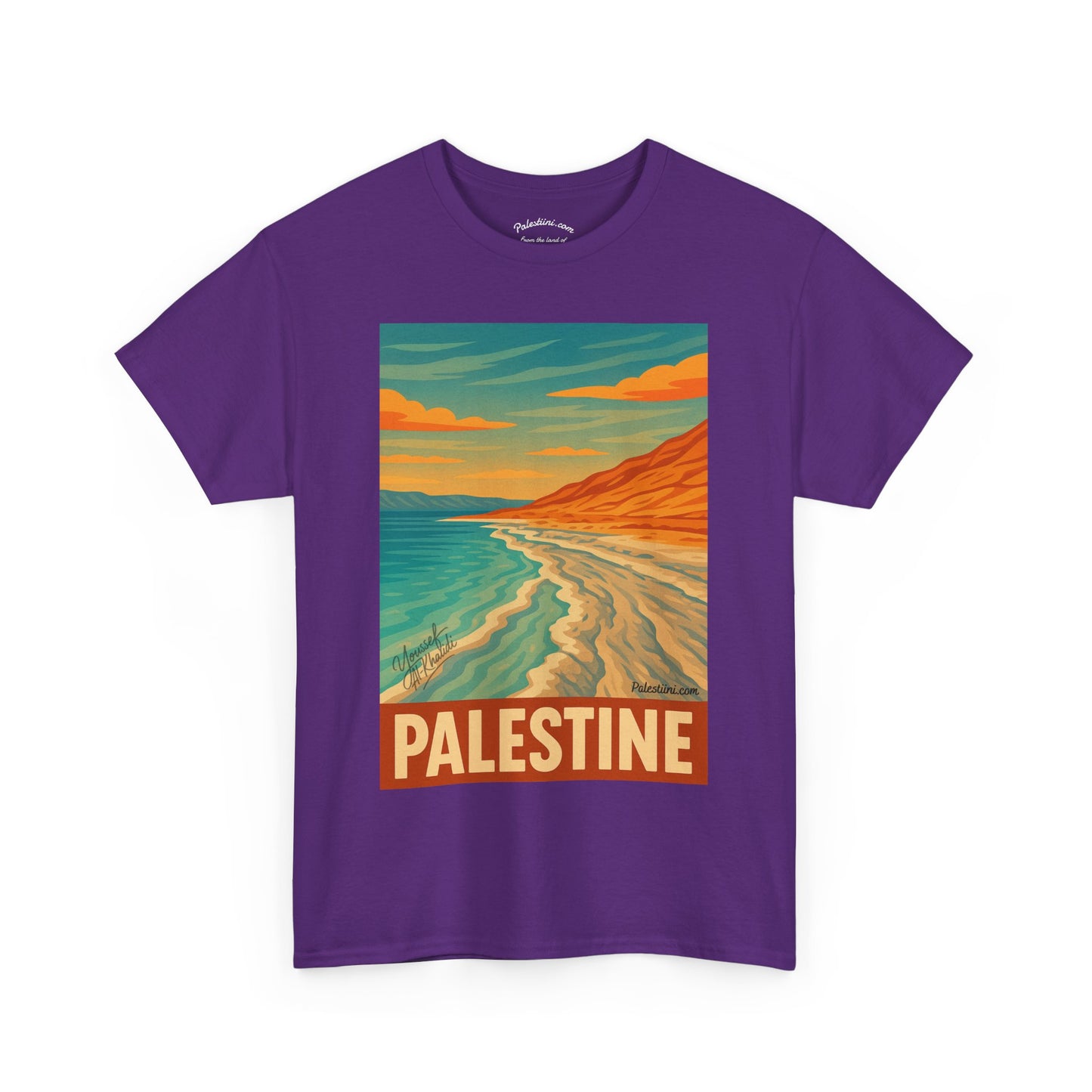 T-shirt Palestine - "Reflets de Palestine" - Impression Devant