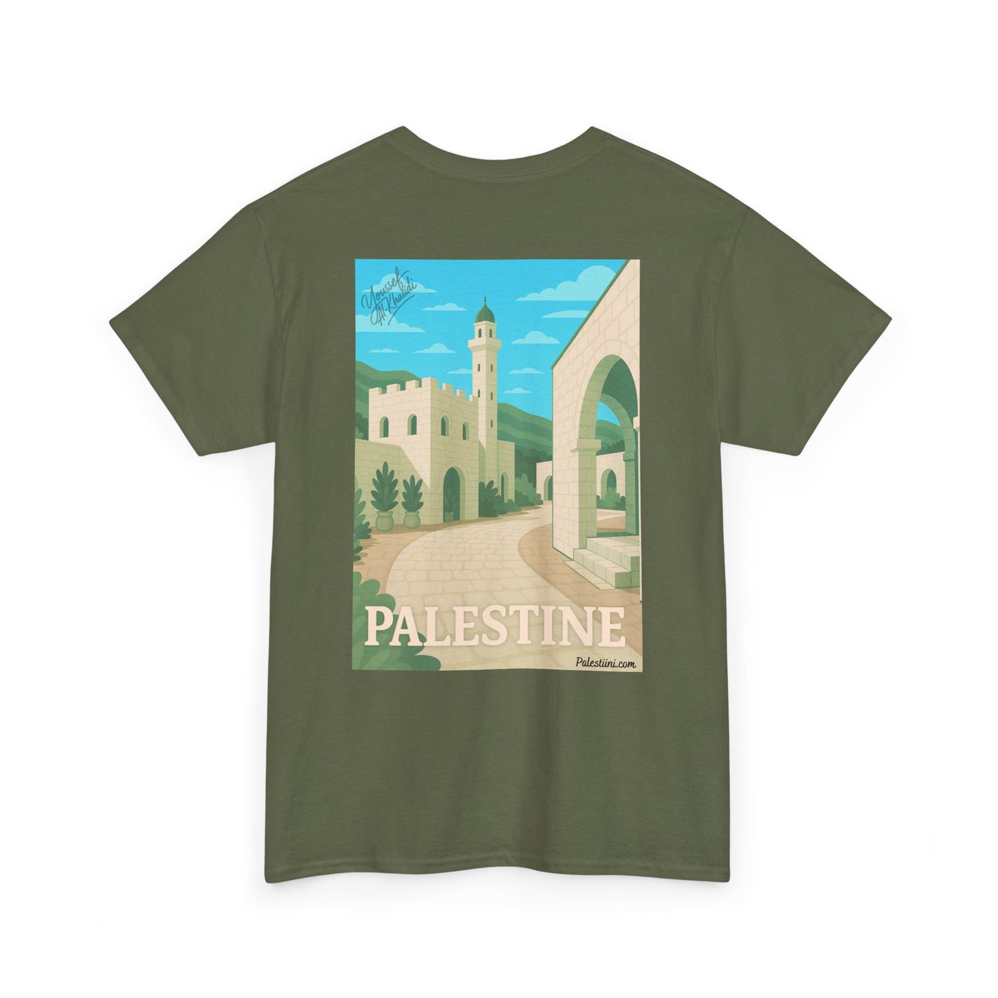 T-shirt Palestine - "Ruelle de Jerusalem" - Impression Dos