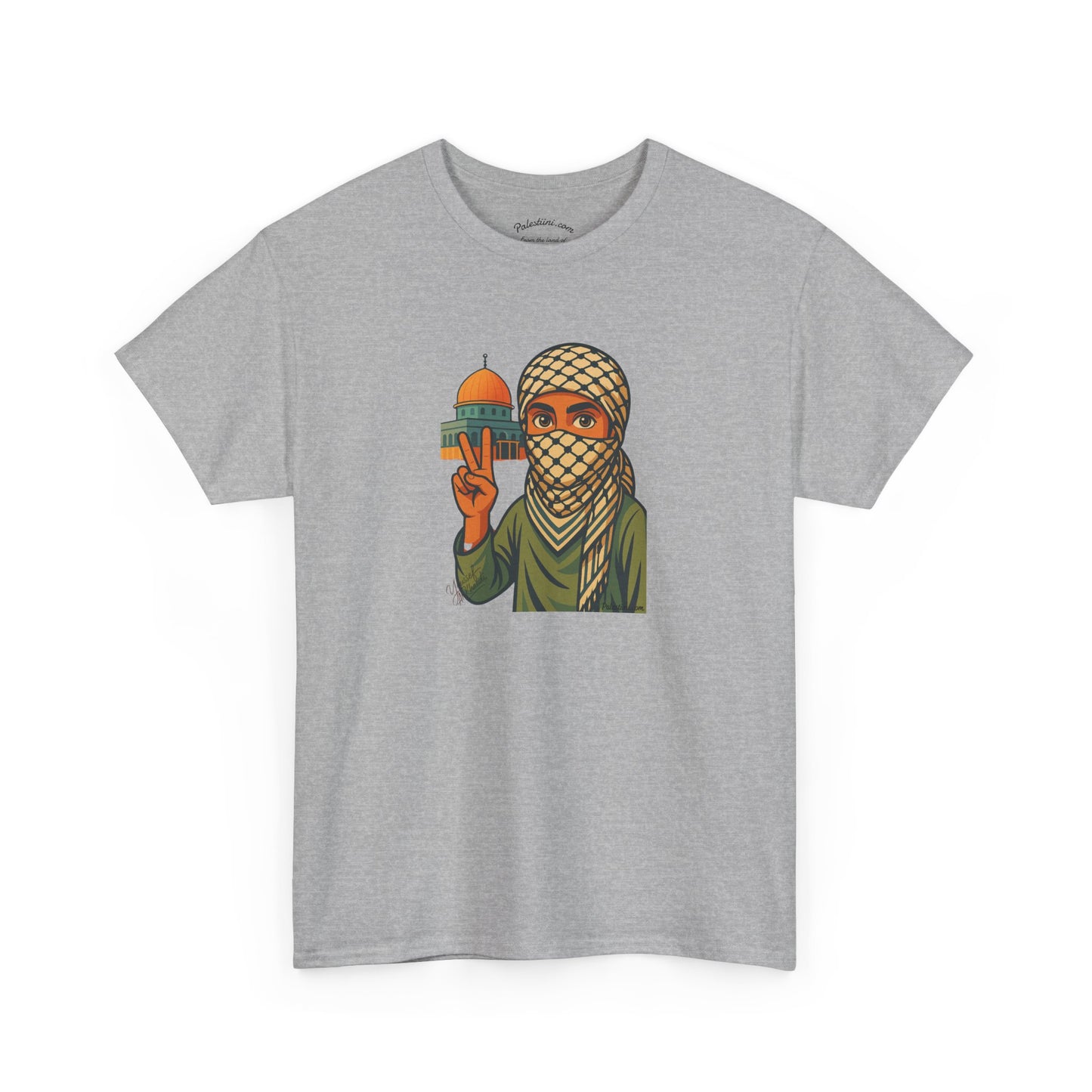 Vêtement Palestine - "Paix & Héritage" - Impression Devant Transparent
