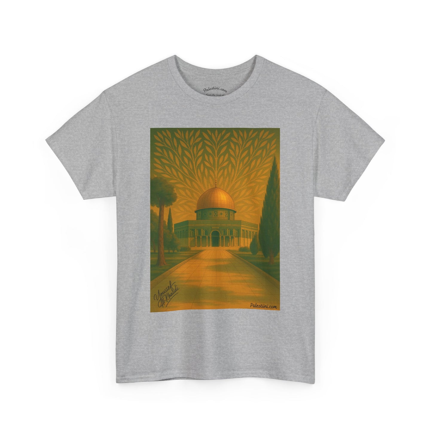 T-shirt Palestine - "Al-Aqsa, racine d’un peuple" - Impression Avant