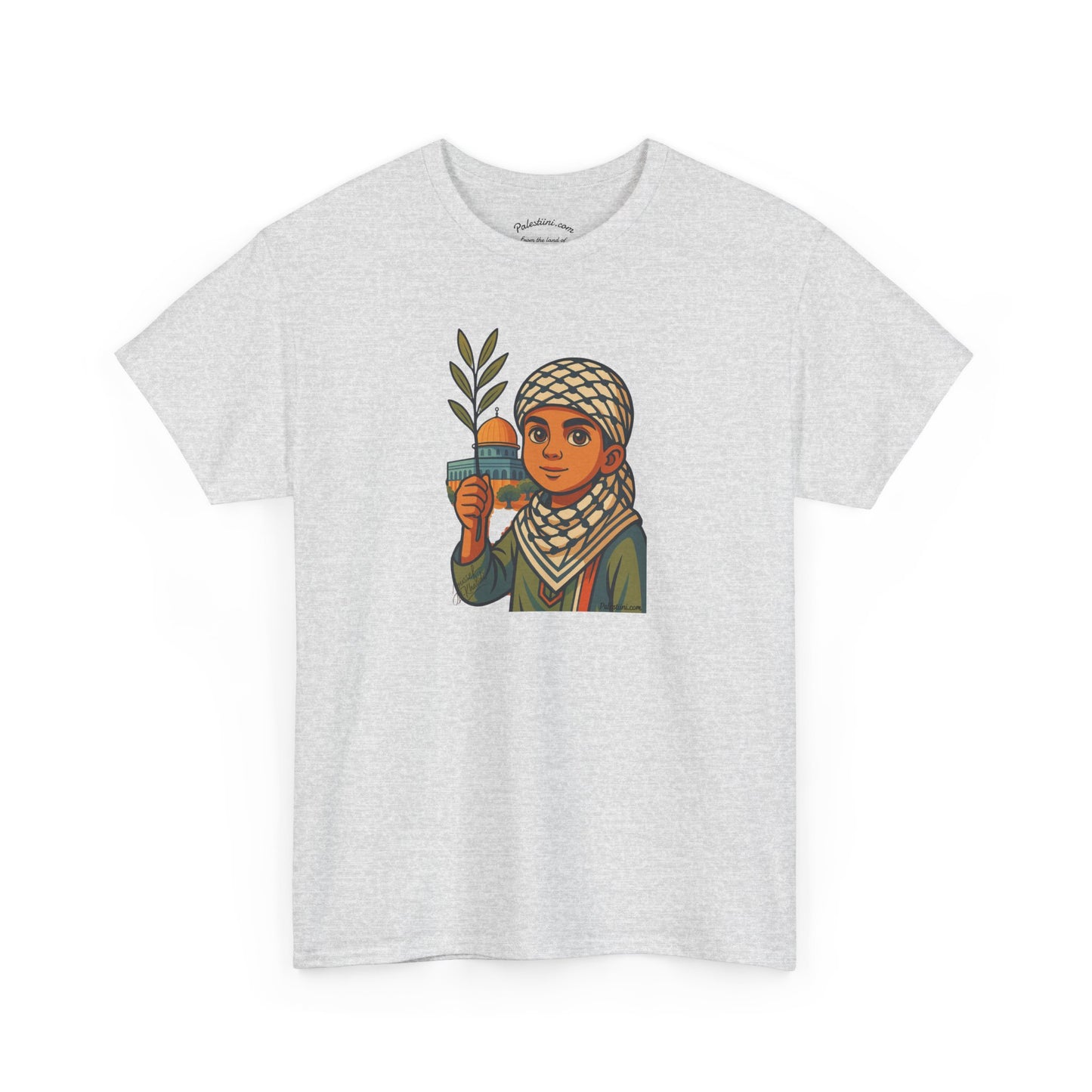 T-shirt Palestine - "Les Innocents de Jérusalem" - Impression Devant Transparent
