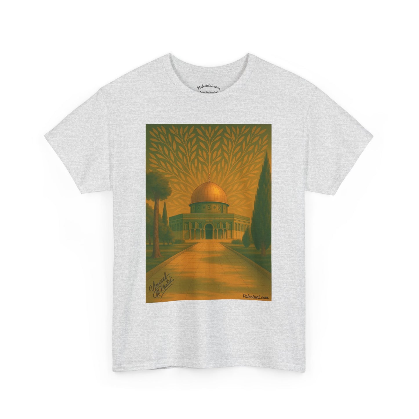 T-shirt Palestine - "Al-Aqsa, racine d’un peuple" - Impression Avant