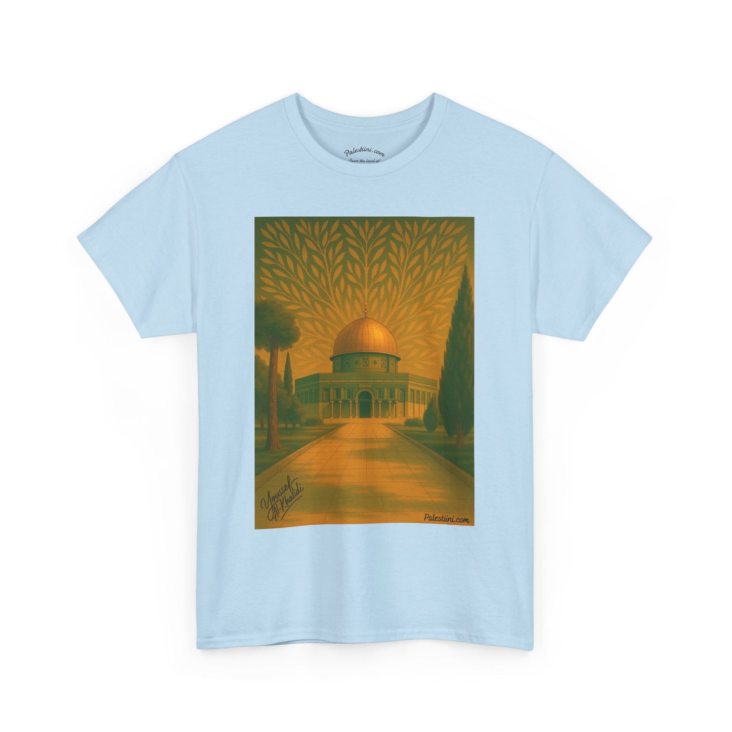 T-shirt Palestine - "Al-Aqsa, racine d’un peuple" - Impression Avant