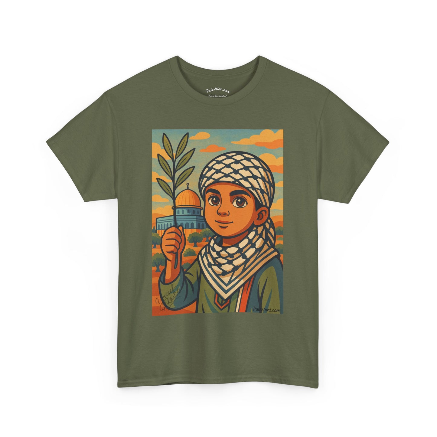 T-shirt Palestine - "Les Innocents de Jérusalem" - Impression Devant