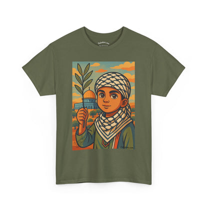 T-shirt Palestine - "Les Innocents de Jérusalem" - Impression Devant