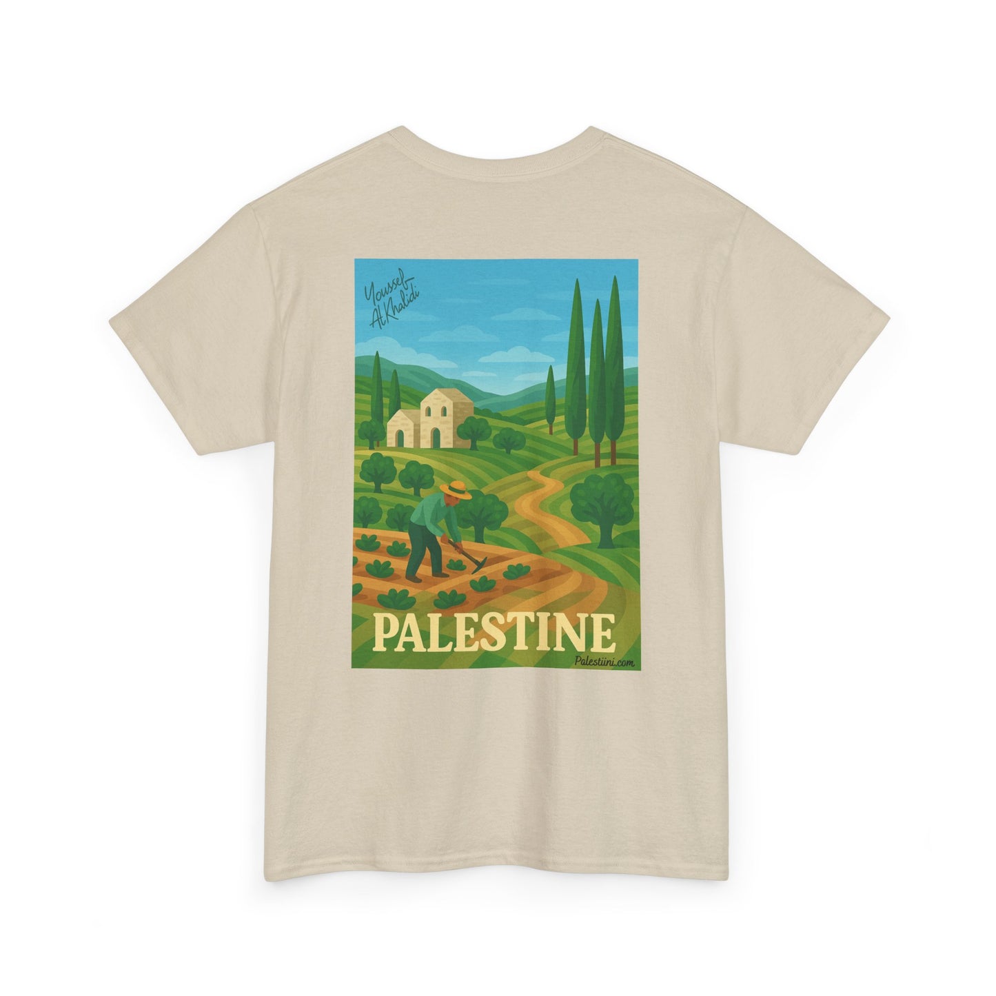 T-shirt Palestine - "Les Gardiens de la Terre" - Impression Dos
