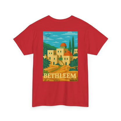 T-shirt Palestine - "Lumière de Bethléem" - Impression Dos