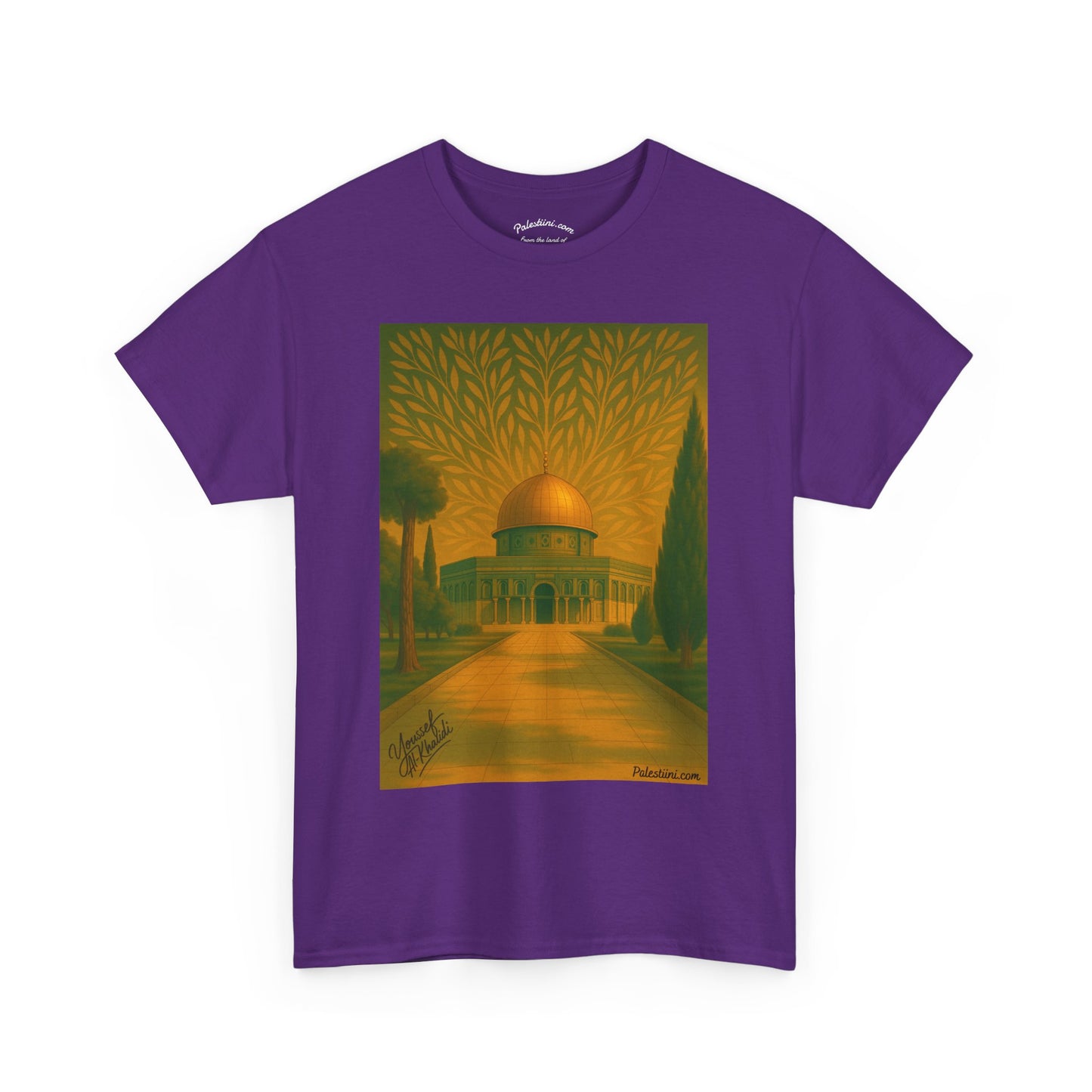 T-shirt Palestine - "Al-Aqsa, racine d’un peuple" - Impression Avant