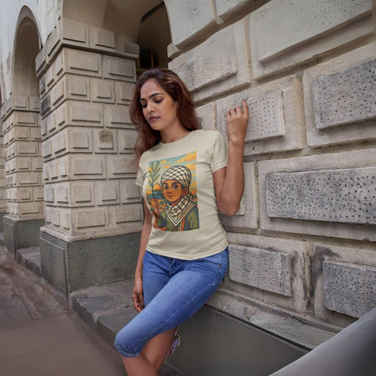 T-shirt Palestine - "Les Innocents de Jérusalem" - Impression Devant