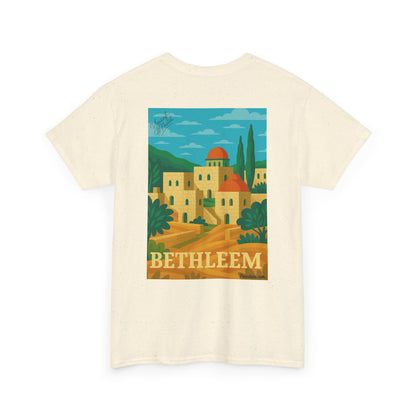 T-shirt Palestine - "Lumière de Bethléem" - Impression Dos