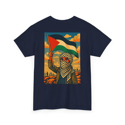 T-shirt Palestine - "Fier et Libre" - Impression Dos