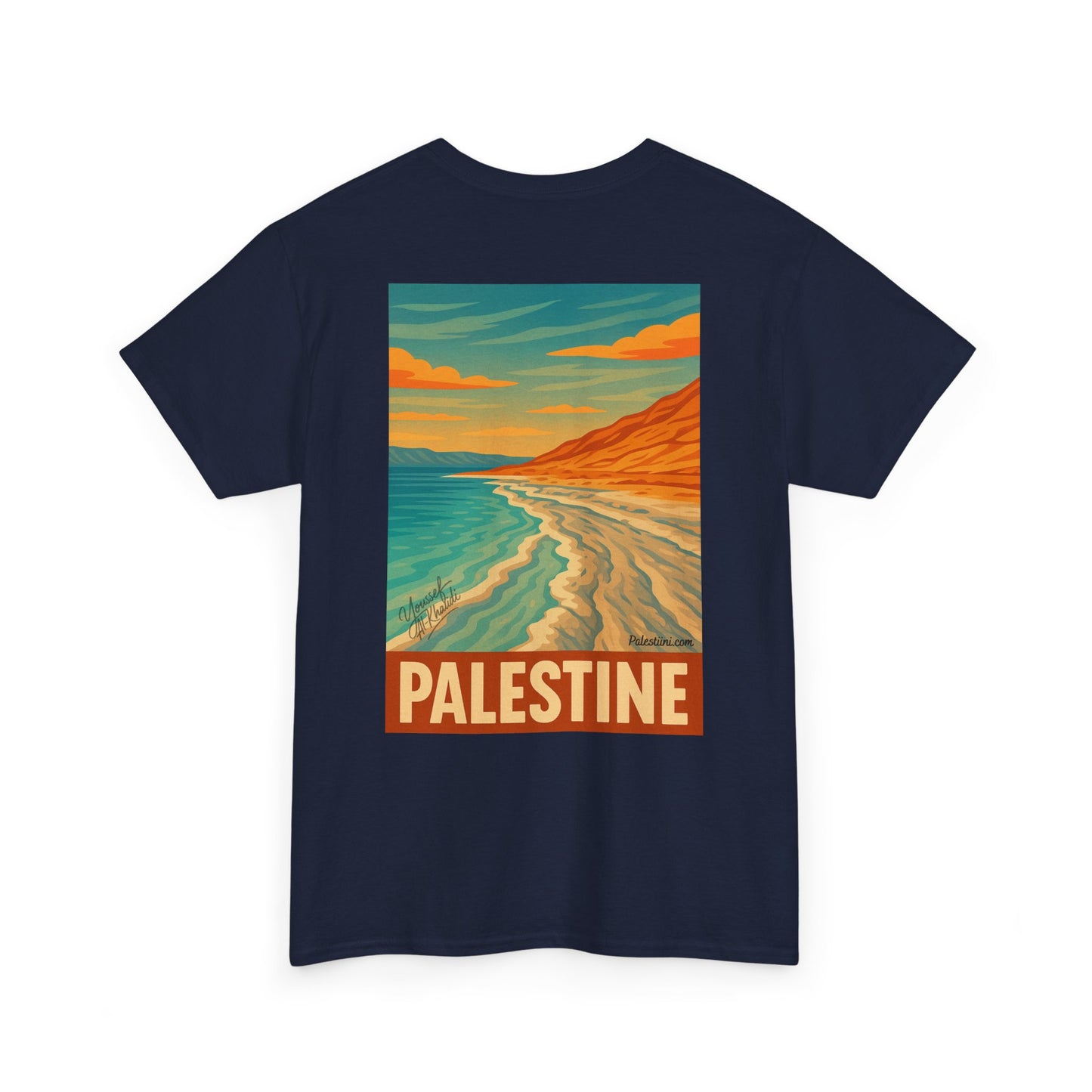 T-shirt Palestine - "Reflets de Palestine" - Impression Dos